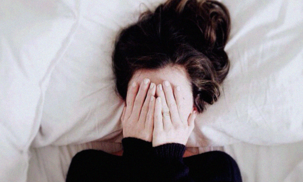 girl covering face tumblr
