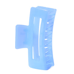 Medium Rectangle Claw Clip Pretty Blue Jelly