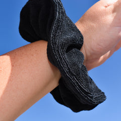 Towel Scrunchie Jet Black